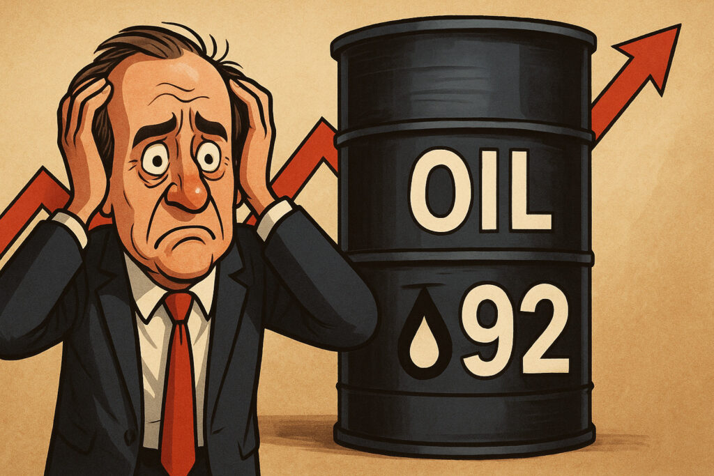 Bfi oil spikes above 92
