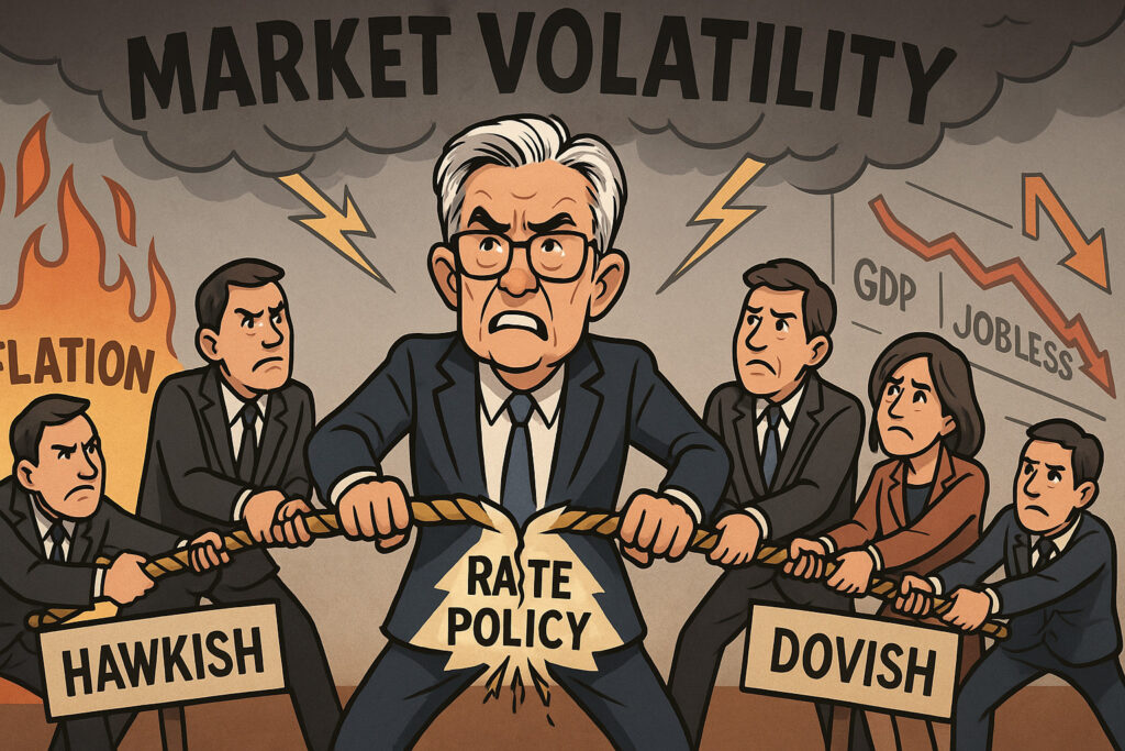 Fed minutes reveal division on rate path markets turn volatile