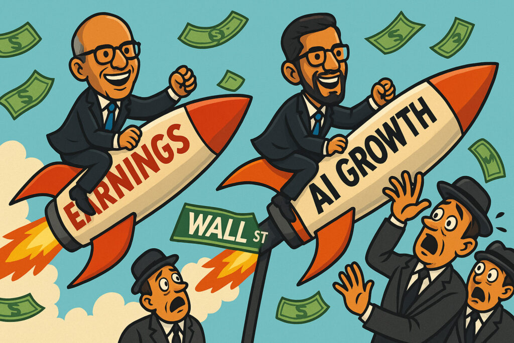 Big tech earnings explosion wall street roars as microsoft and alphabet crush expectations