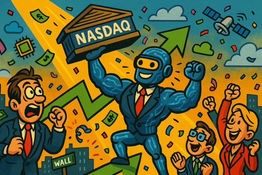 Tech stocks rebound as ai earnings drive nasdaq surge