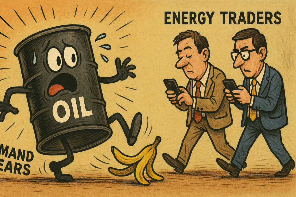 Oil falls below $70 as demand concerns weigh on energy sector