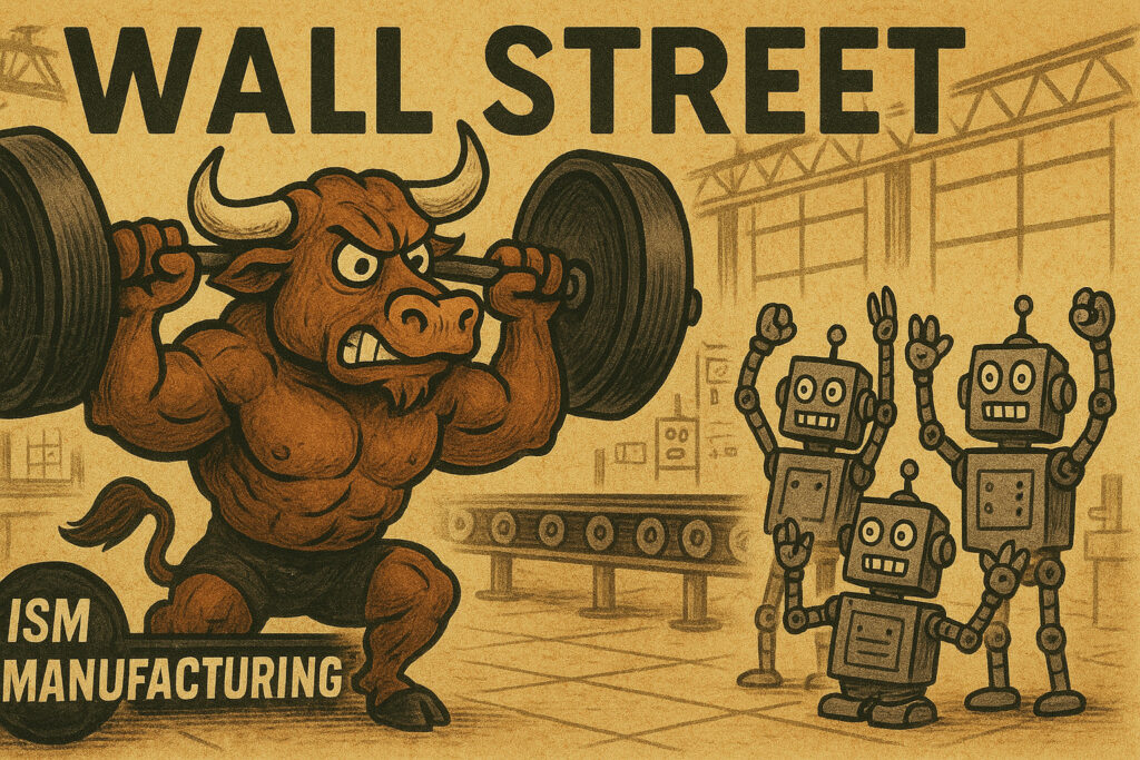 U.s. stocks start q3 with a rally on strong ism manufacturing data