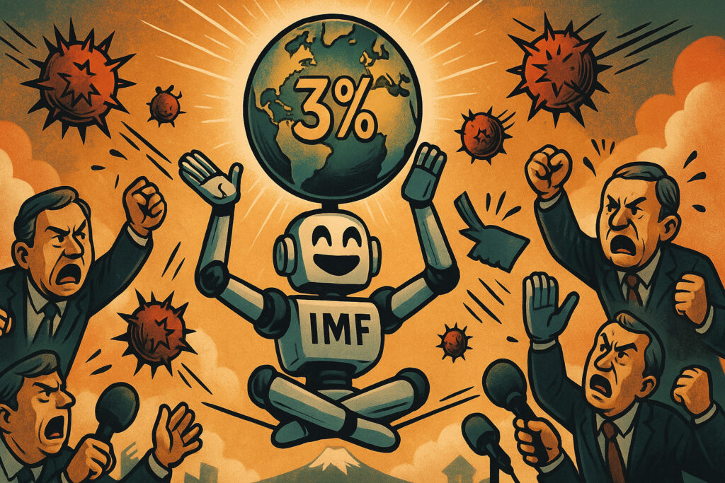 Imf flags tariff risks while upgrading 2025 global gdp forecast to 3%