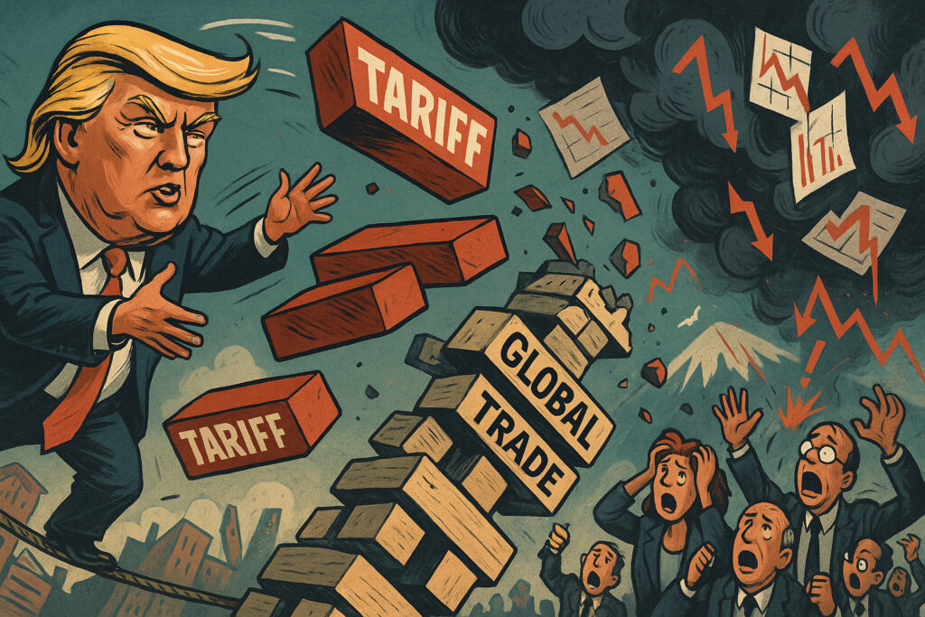 Trump’s broad tariff roll‑out sparks market jitters as u.s. jobs report hits all‑time lows
