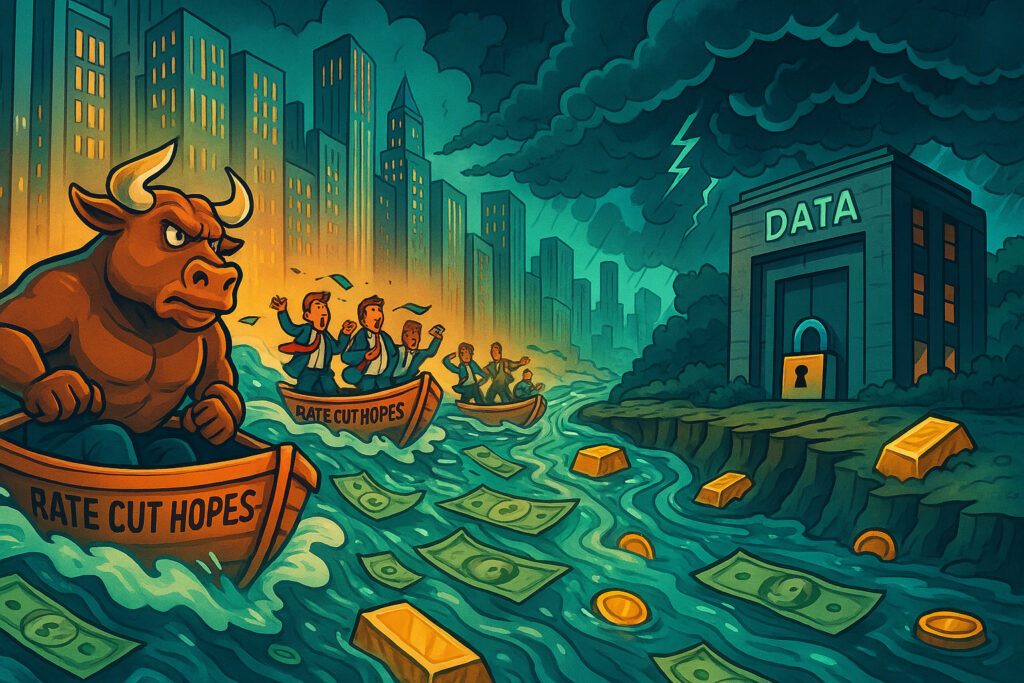 Flows surge and rate hopes intensify — global rally marches while silence reigns