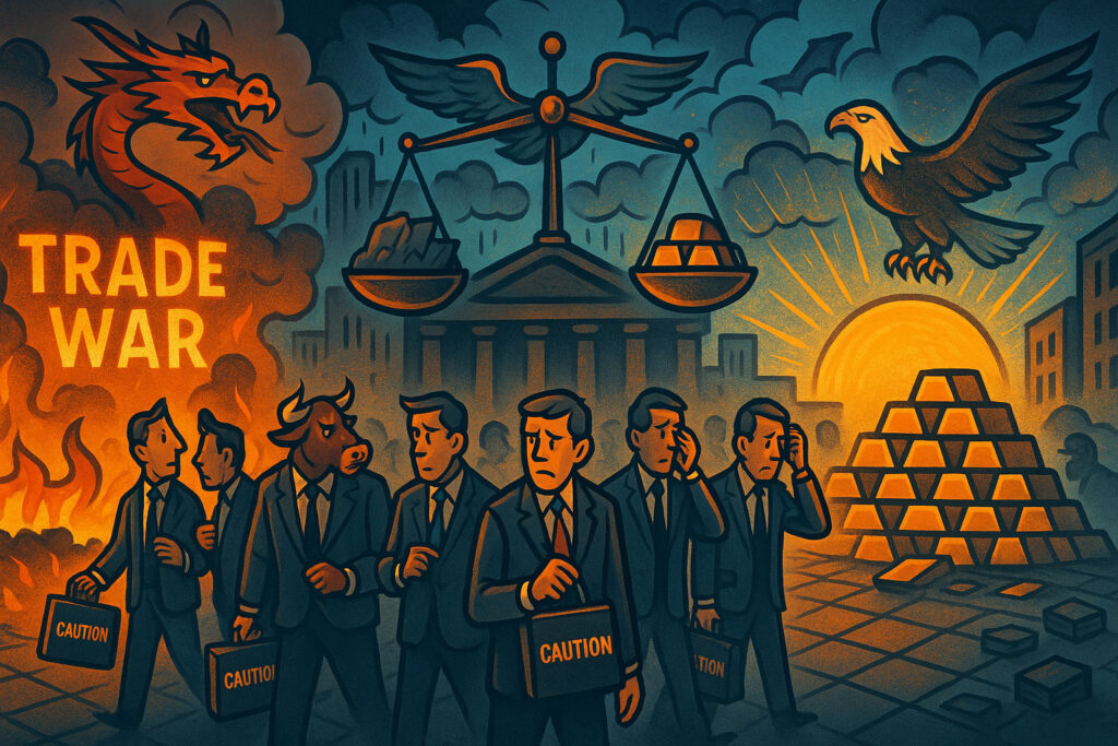 Trade flames dim, gold reignites — markets pause at a fraught crossroads